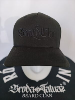Czapka flexfit czarna BEARD CLAN -czarny haft (L/XL)